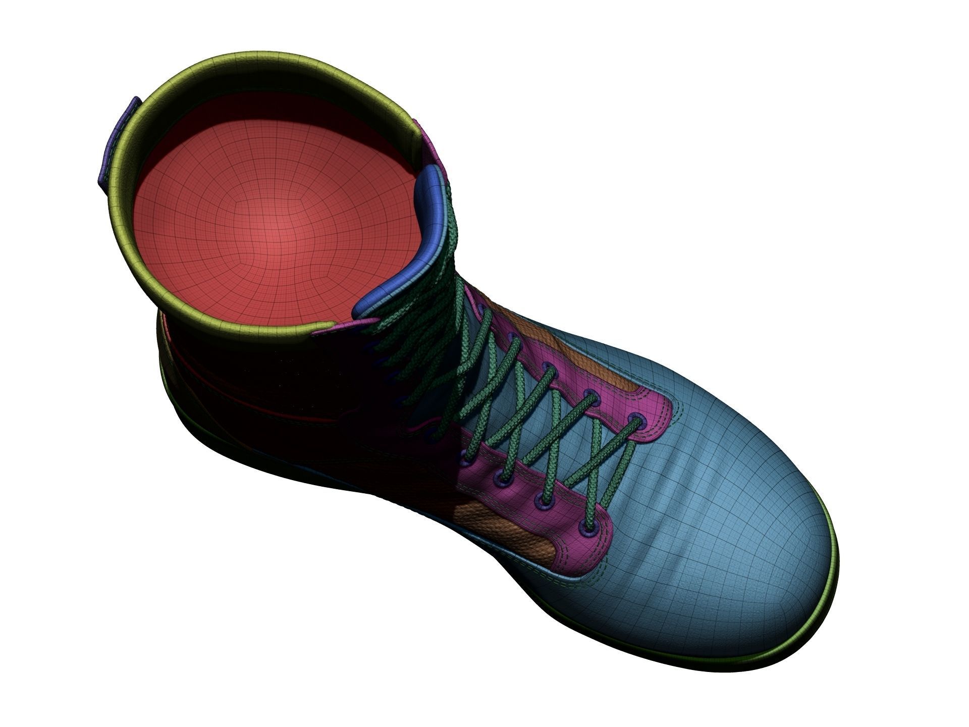 Army Boots - High Poly 3D model_25