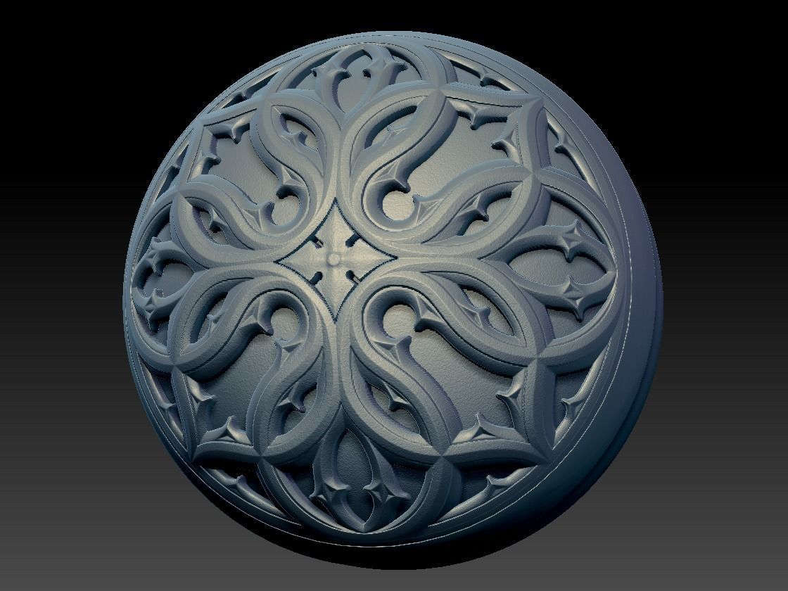 Gothic Ornaments VOL02 40 Geometrical Tracery 3D model_12