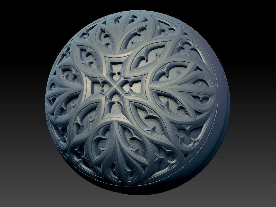 Gothic Ornaments VOL02 40 Geometrical Tracery 3D model_13