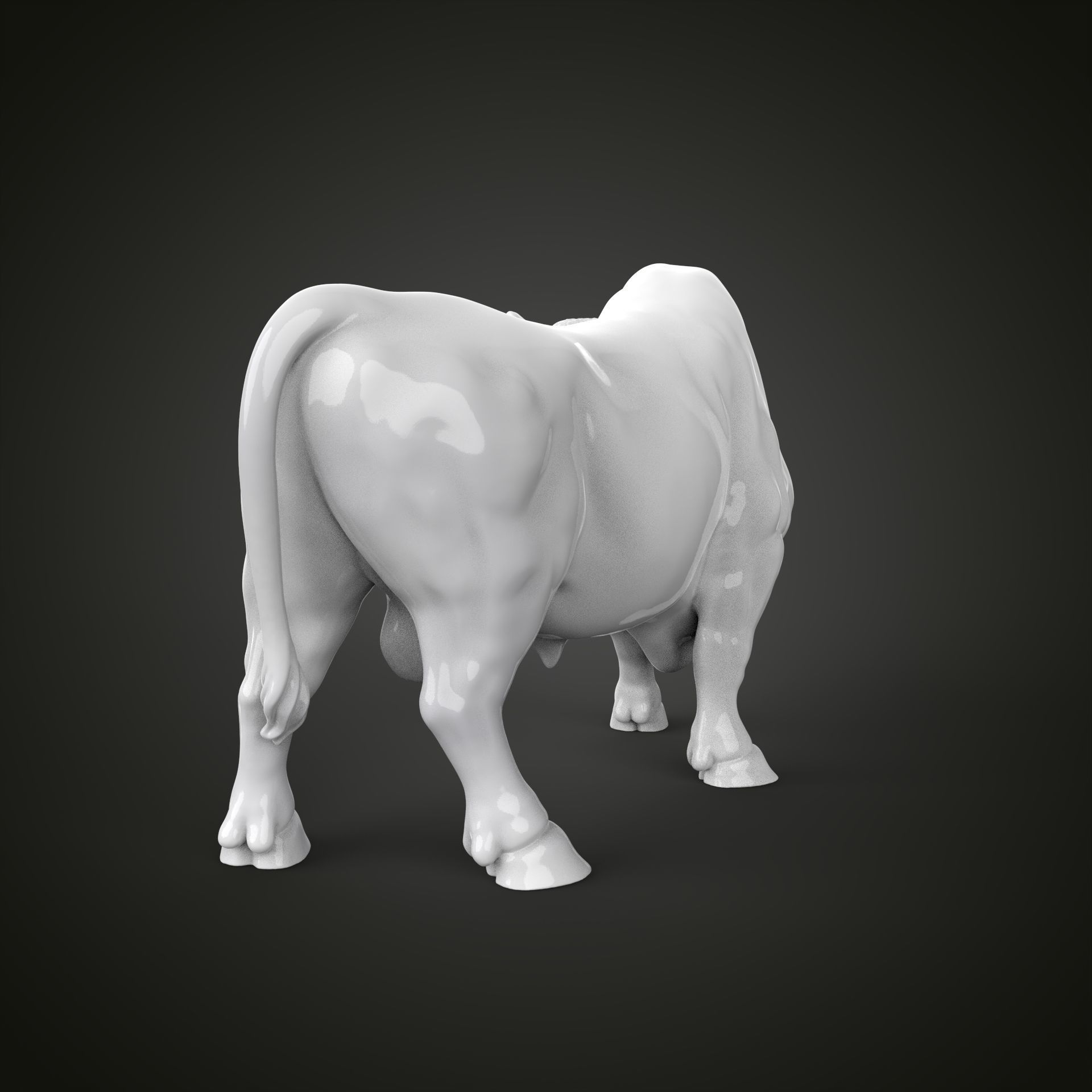 Bull sculpture 3D print model_20