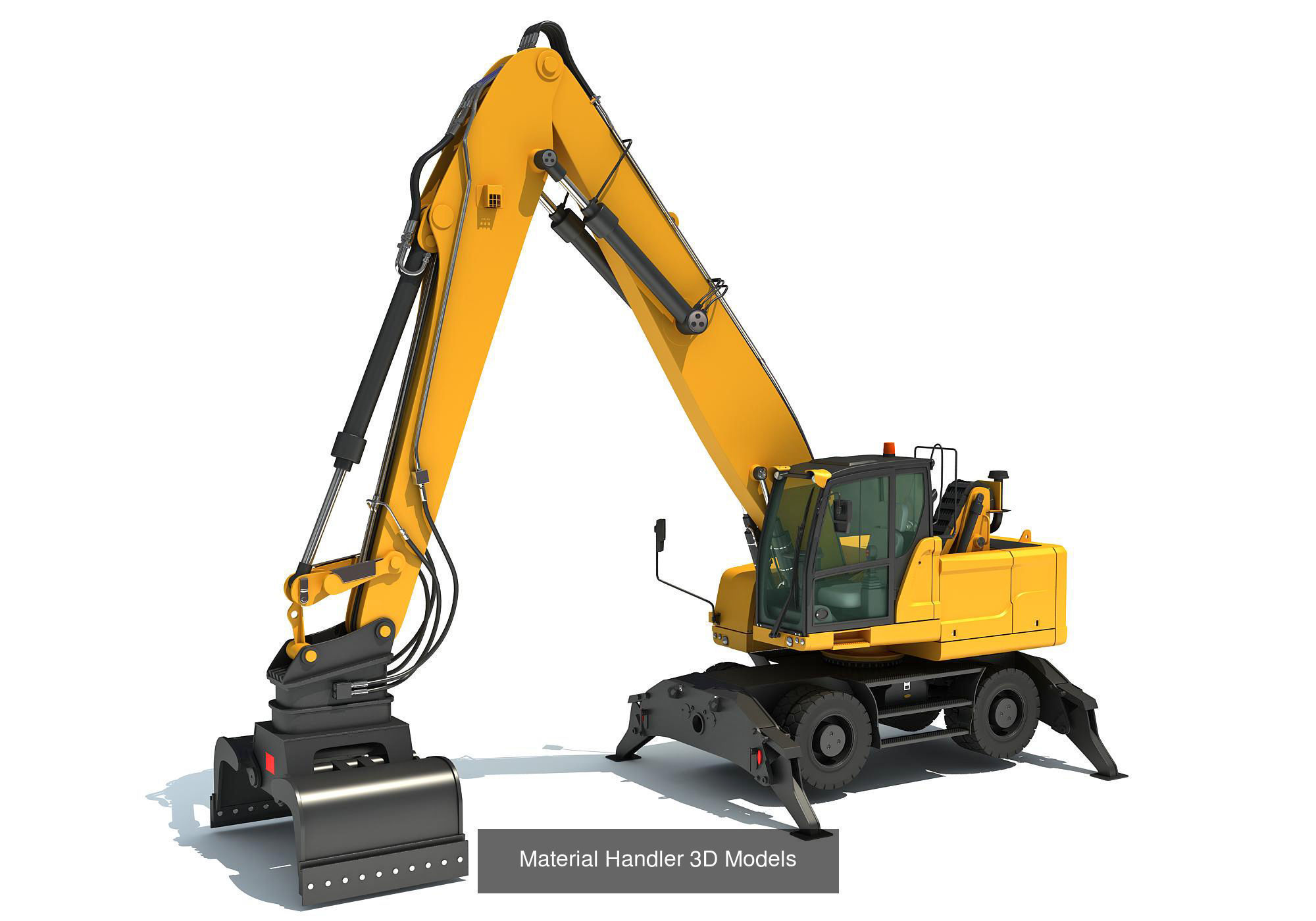 Heavy Construction Machinery 3D Model Collection_8