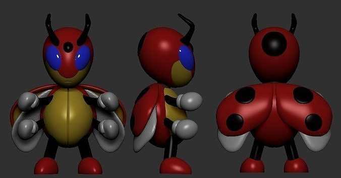 Ledian Pokemon 3D file 3D print model