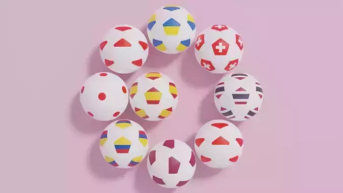 Flag Soccer Ball Collection 2