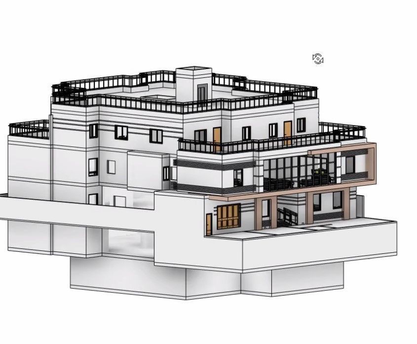 house complete revit project p7 3D model_4