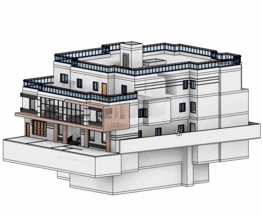 house complete revit project p7 3D model_5