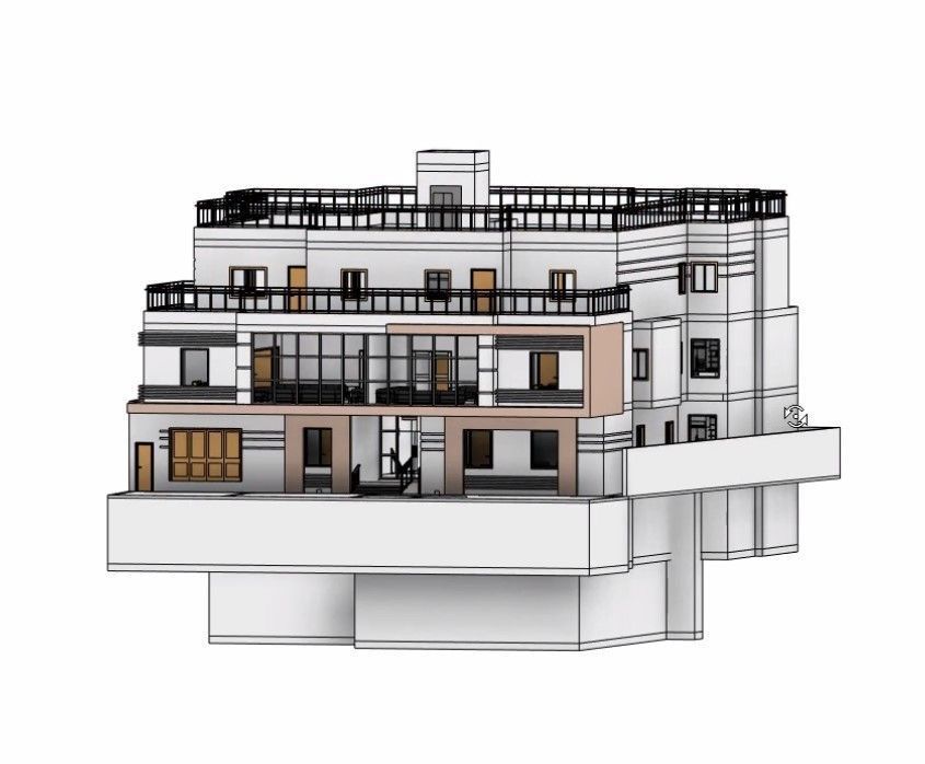house complete revit project p7 3D model_6