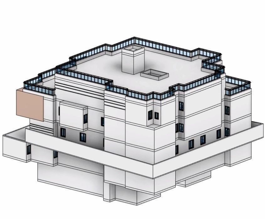 house complete revit project p7 3D model_15