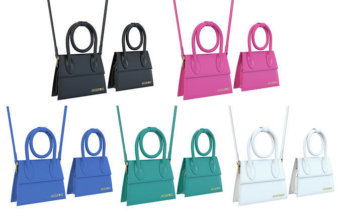 Jacquemus Le Chiquito Noeud Bag 3D Model Collection