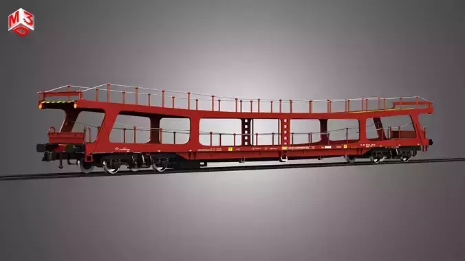 Car Carrier Wagon 3D model