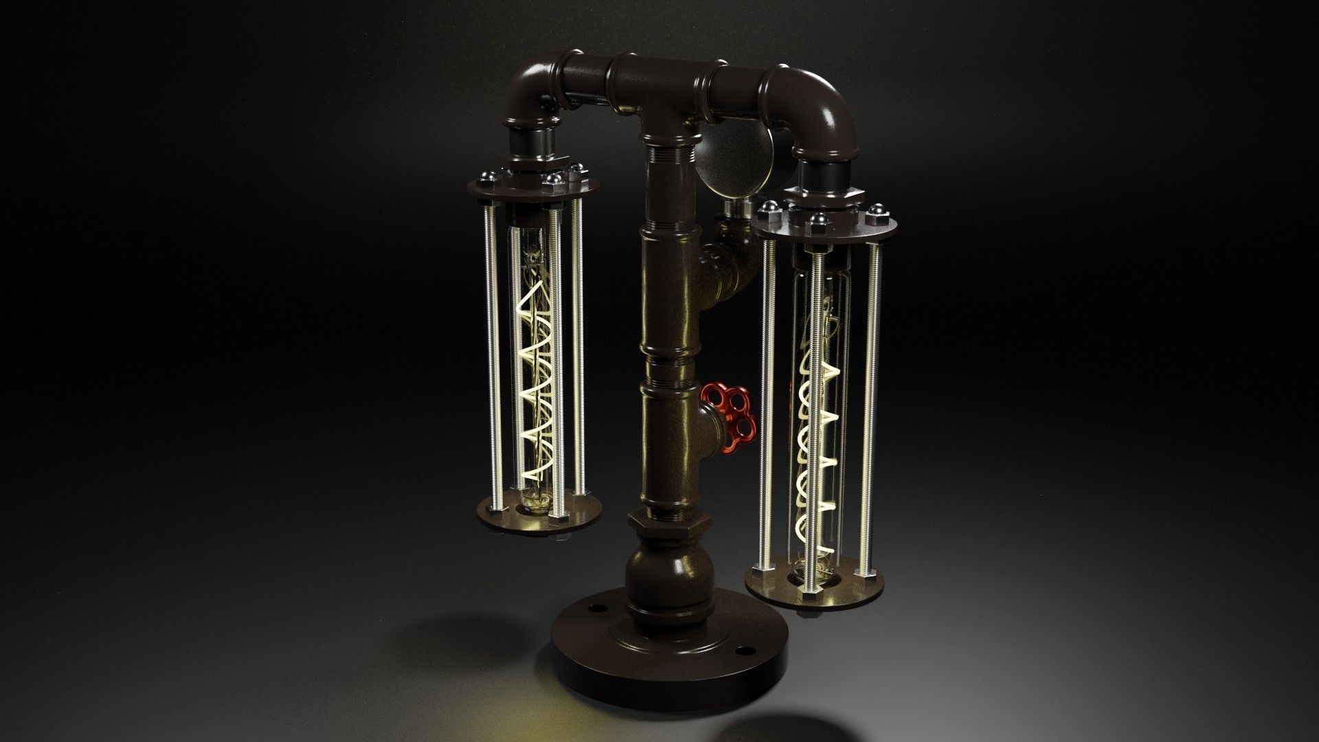 Desk lamp 3D model_6