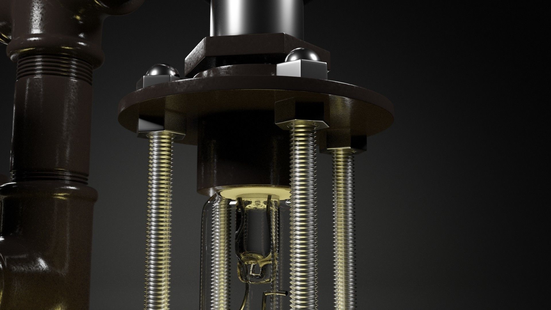 Desk lamp 3D model_4