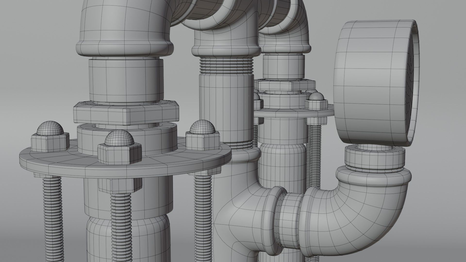 Desk lamp 3D model_11