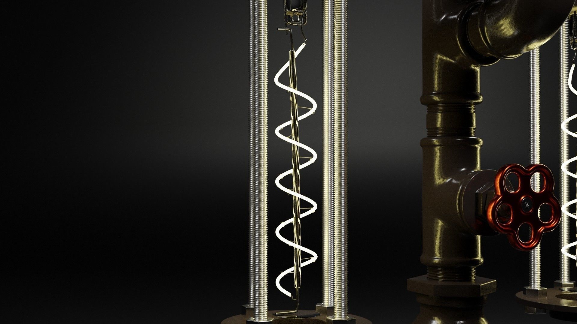 Desk lamp 3D model_17