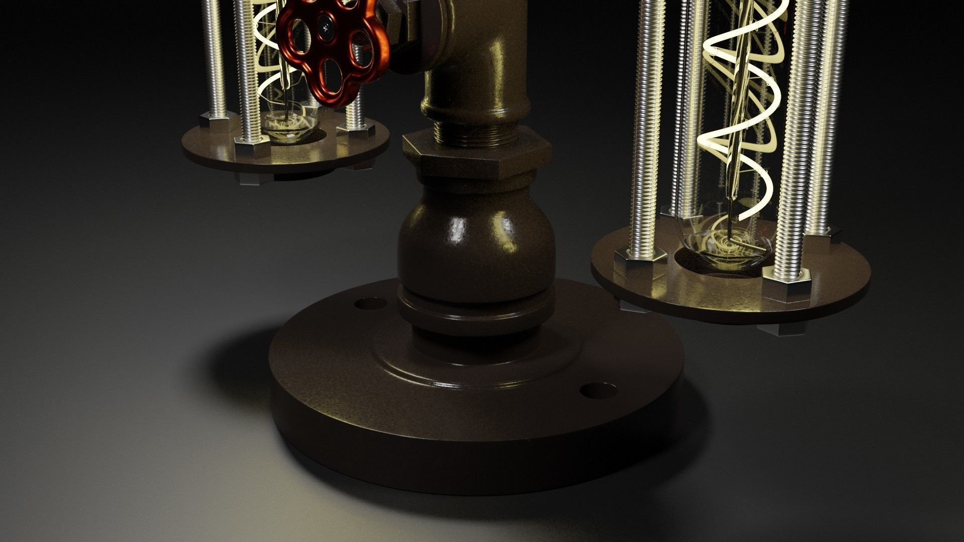 Desk lamp 3D model_3