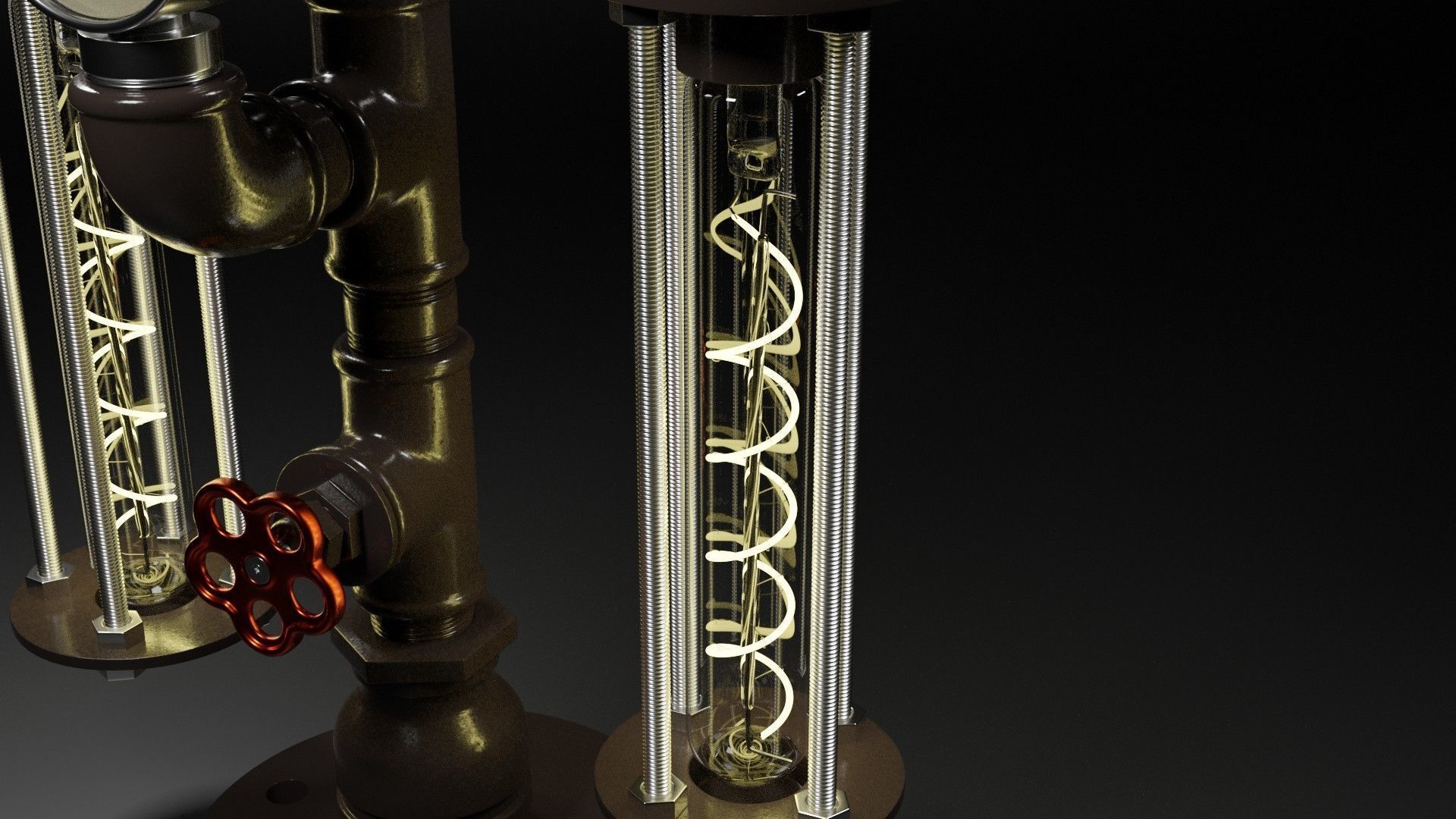 Desk lamp 3D model_5