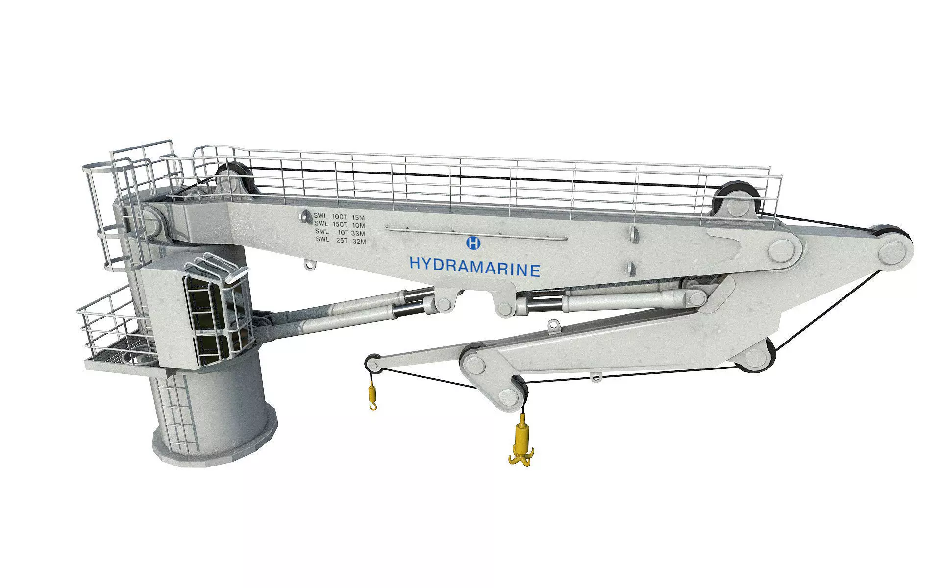 Marine crane asset 3D model