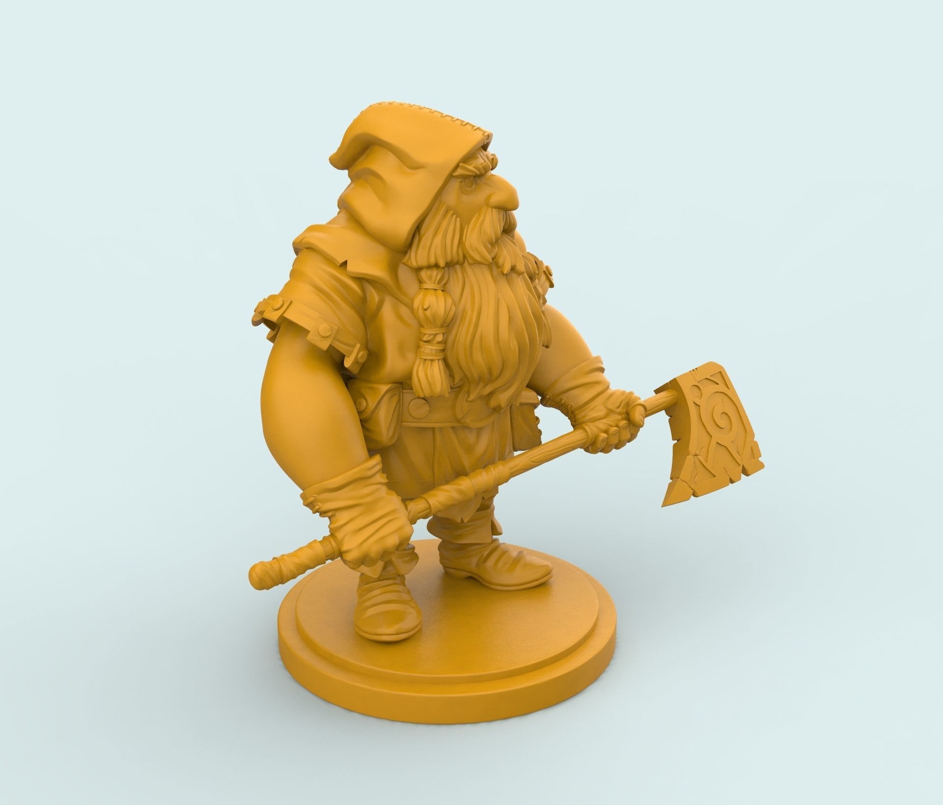 Dwarf1 - 90 mm 3D print model_1