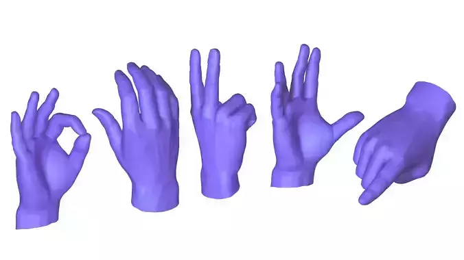Male Hands 5 models