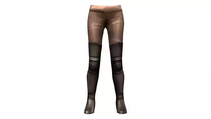 Womens Pants with Thigh Flat Boots