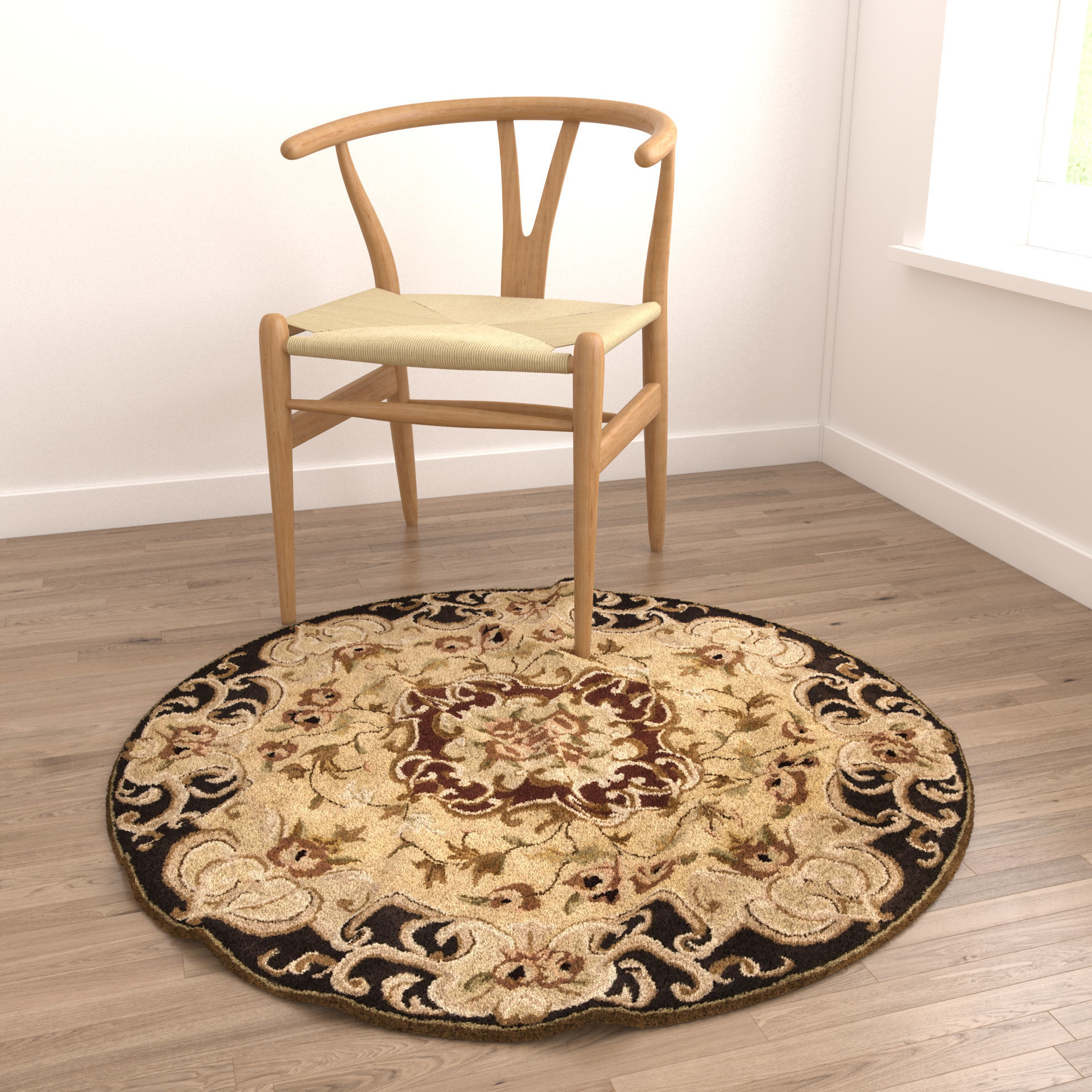 Rugs No 618 Low-poly 3D model_3