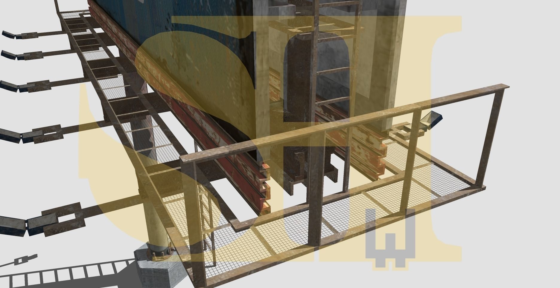 Realistic Billboard Low-poly 3D model_13