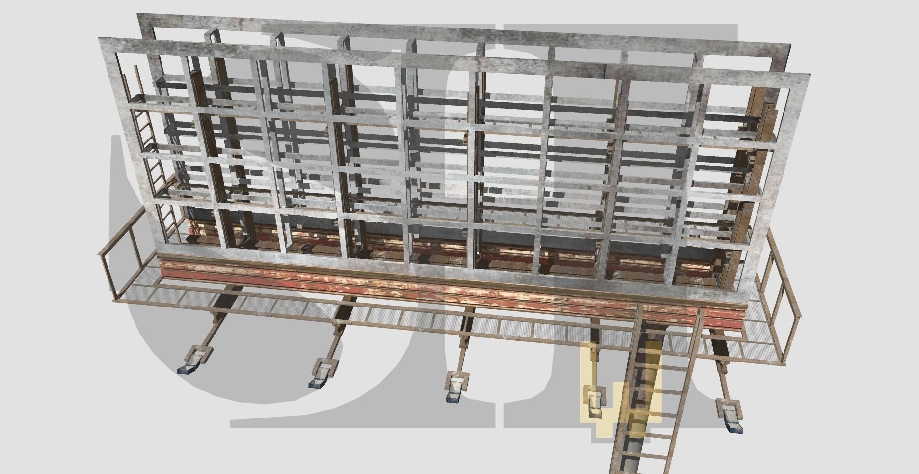 Realistic Billboard Low-poly 3D model_18