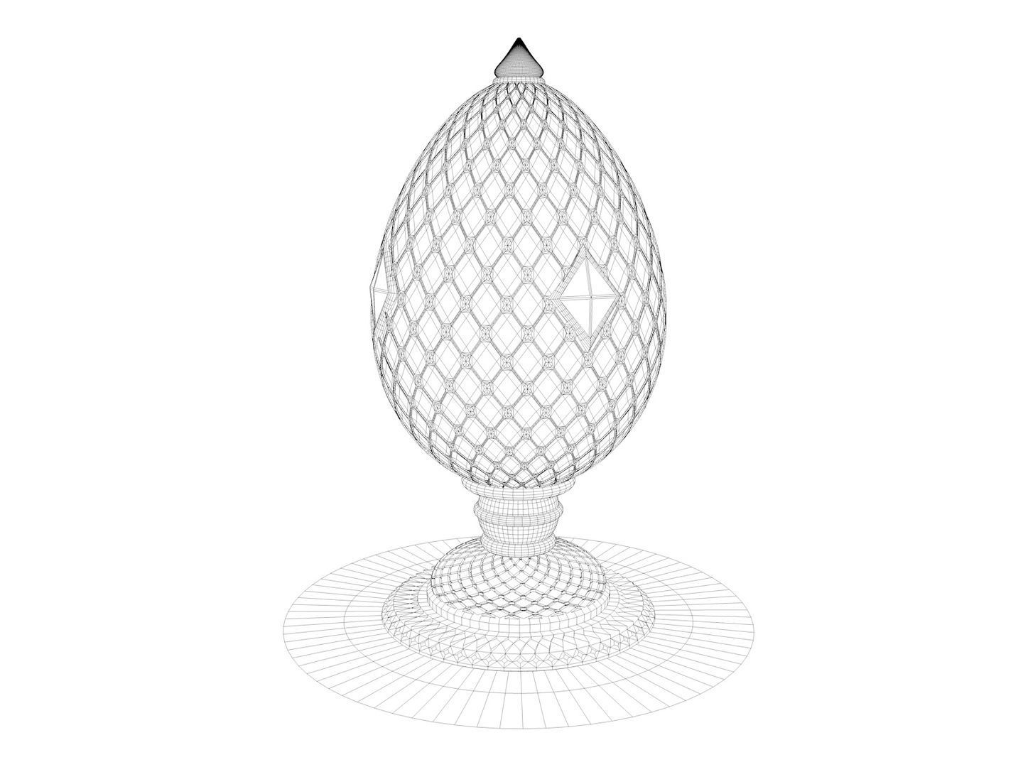 Egg FABERGE R2 3D model_5