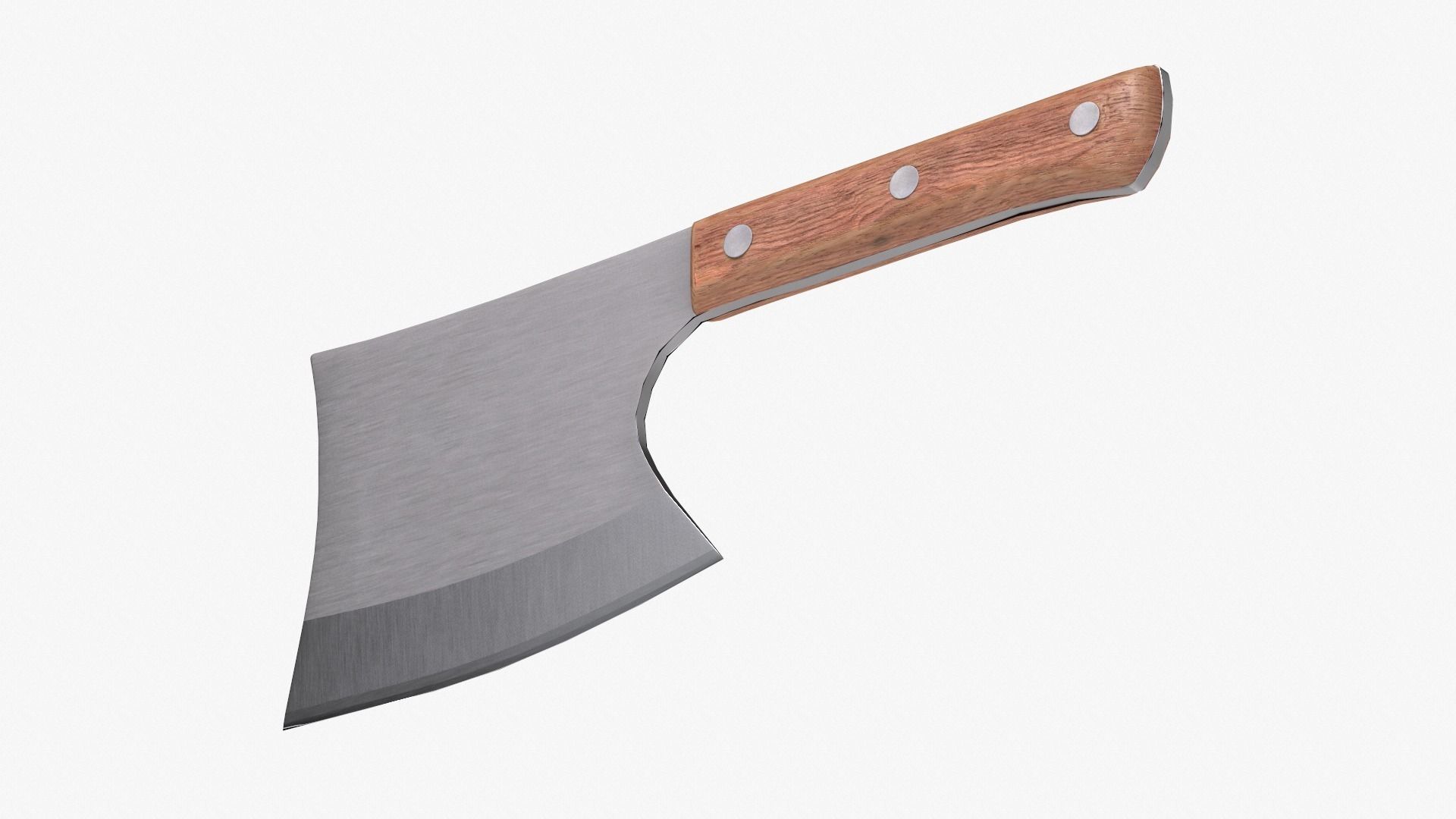 Bone Chopper Knife by MIXILIN in oak Low-poly 3D model_7