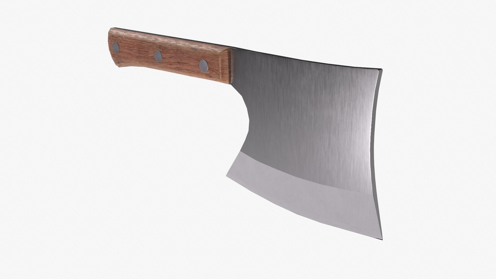 Bone Chopper Knife by MIXILIN in oak Low-poly 3D model_2