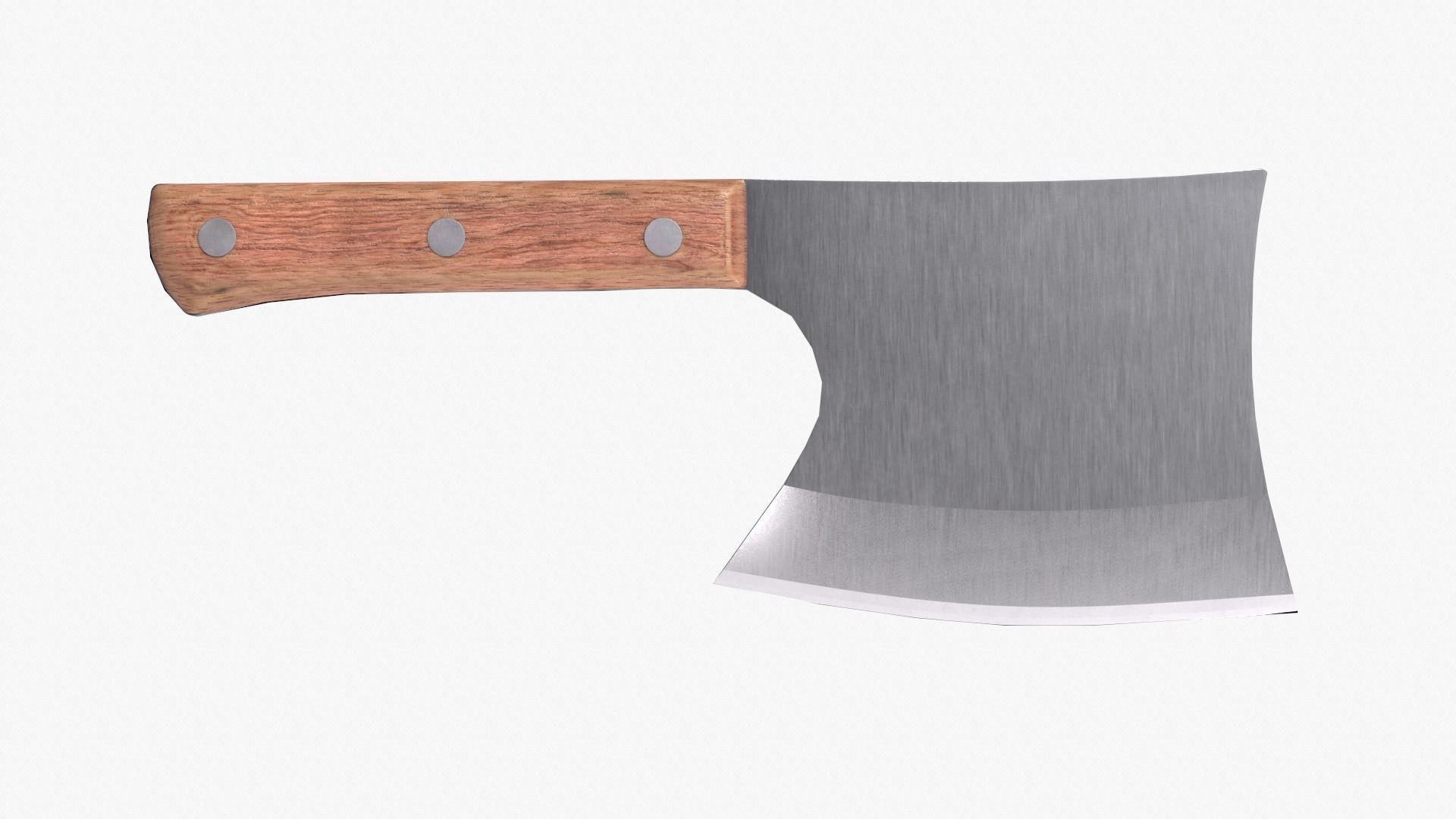 Bone Chopper Knife by MIXILIN in oak Low-poly 3D model_1