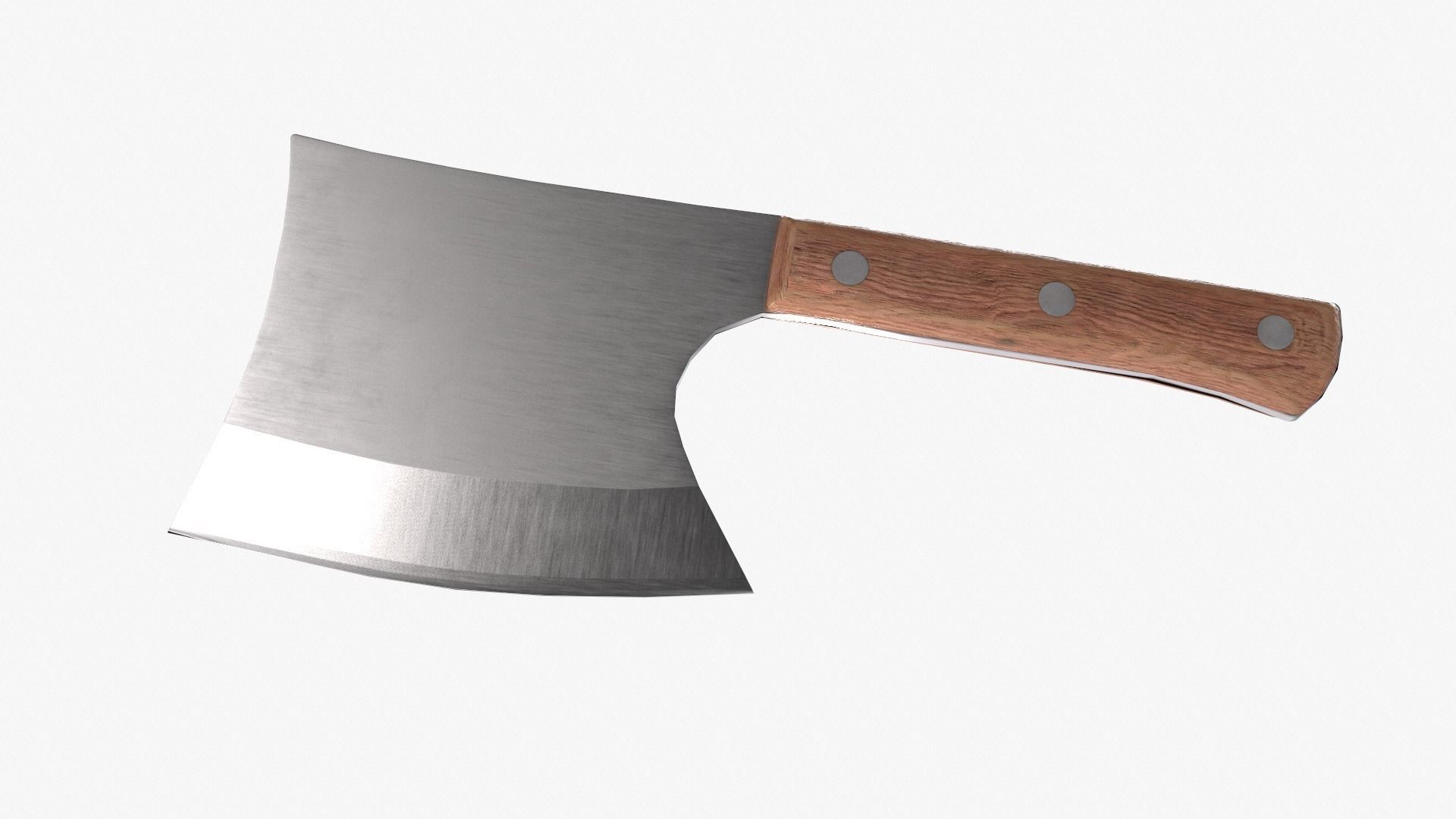 Bone Chopper Knife by MIXILIN in oak Low-poly 3D model_4