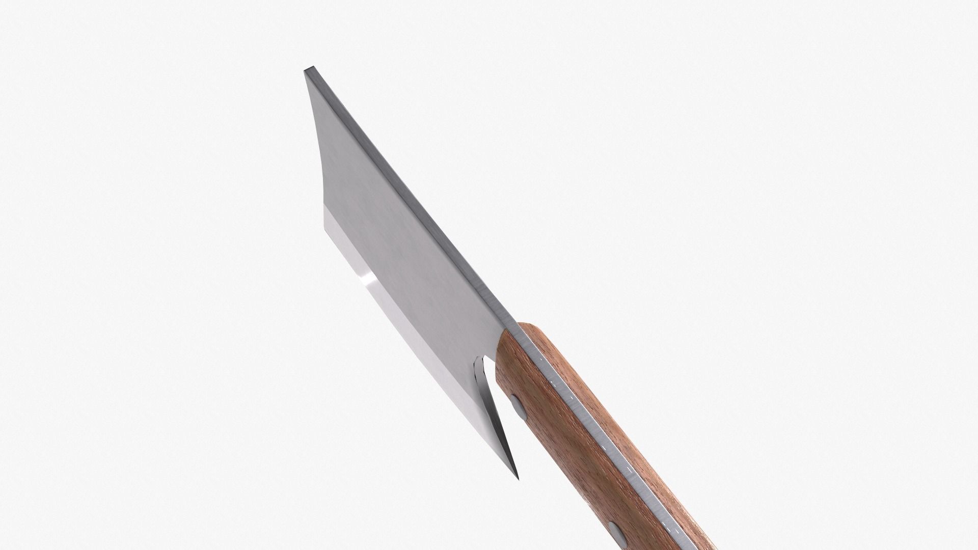 Bone Chopper Knife by MIXILIN in oak Low-poly 3D model_6