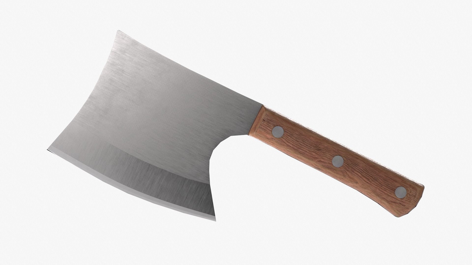 Bone Chopper Knife by MIXILIN in oak Low-poly 3D model_5