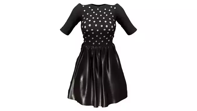 Diamond Studded Cocktail Dress