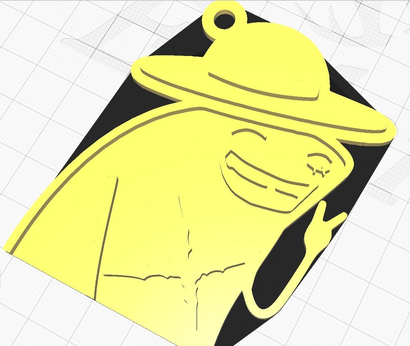 Luffy Flork 3D print model_1