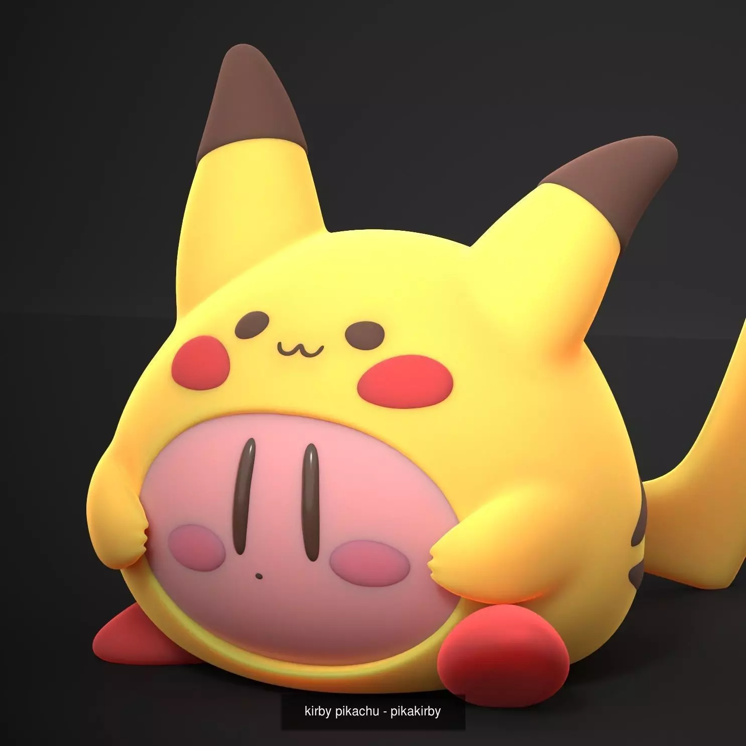 Kirby Burger and Kirby pika 3D Model Pack
