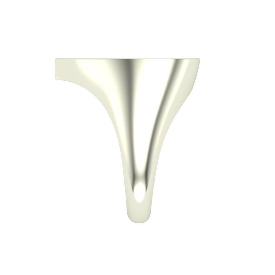 Signet rings set HEART top 3D print model_11