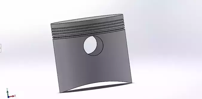 PISTON HEAD SOLIDWORKS 3D MODELING 3D model