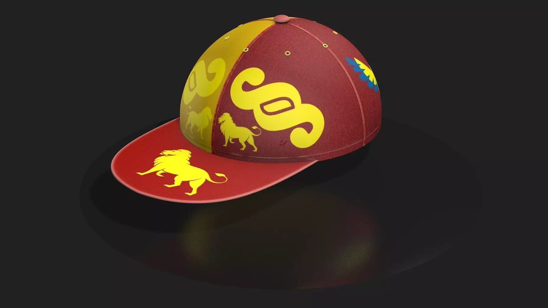 Cap header Cap-header Three - Lion 3D model