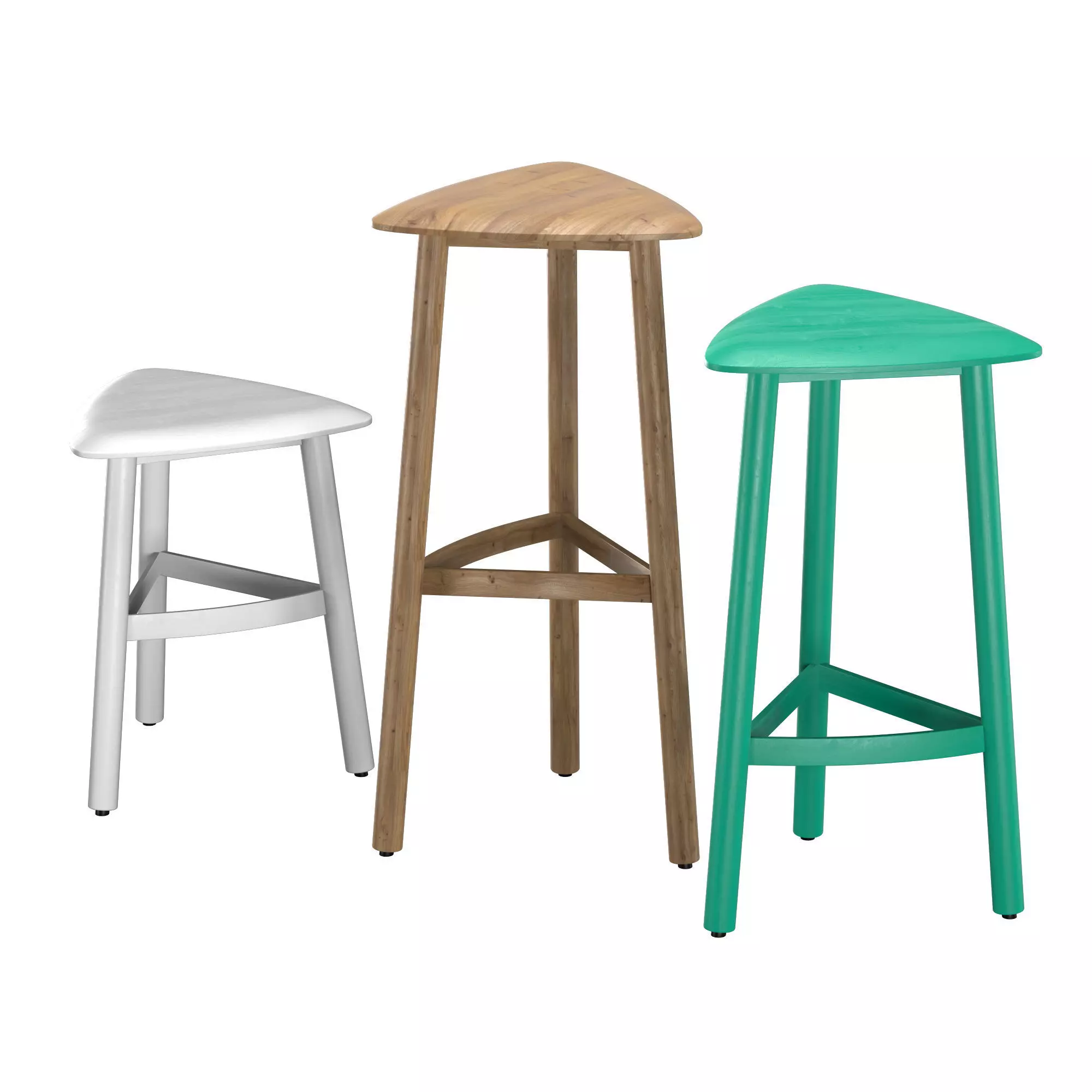 Hendrix Kitchen Stool 3D model