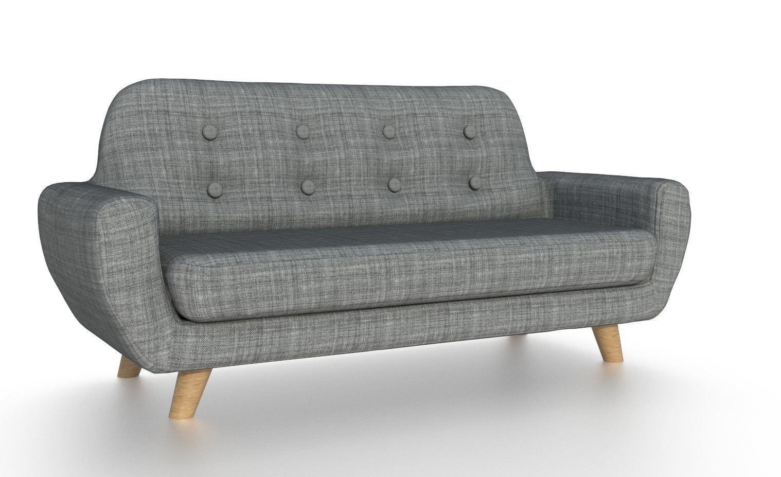 LIVING ROOM SOFA Low-poly 3D model_4