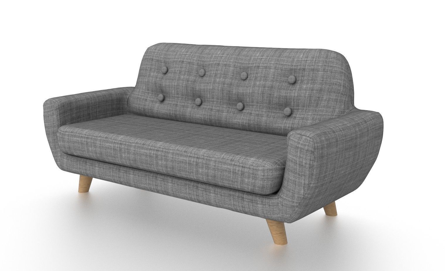 LIVING ROOM SOFA Low-poly 3D model_5