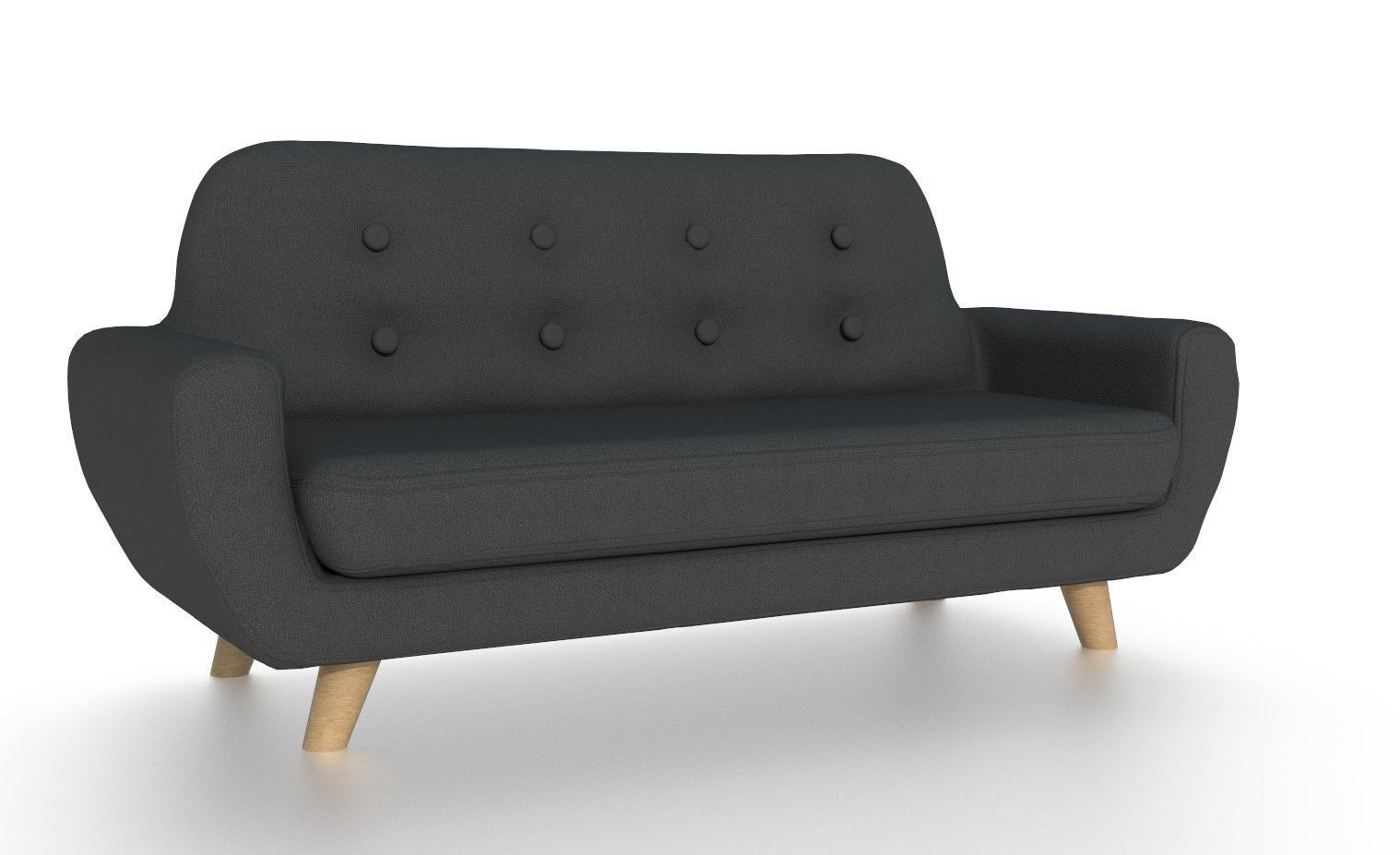 LIVING ROOM SOFA Low-poly 3D model_1