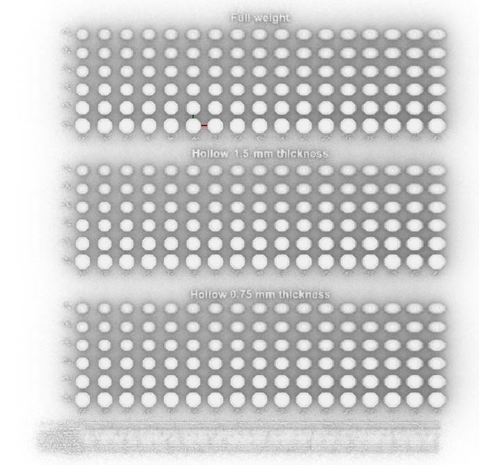 Signet rings set OCTAGON top 3D print model_1