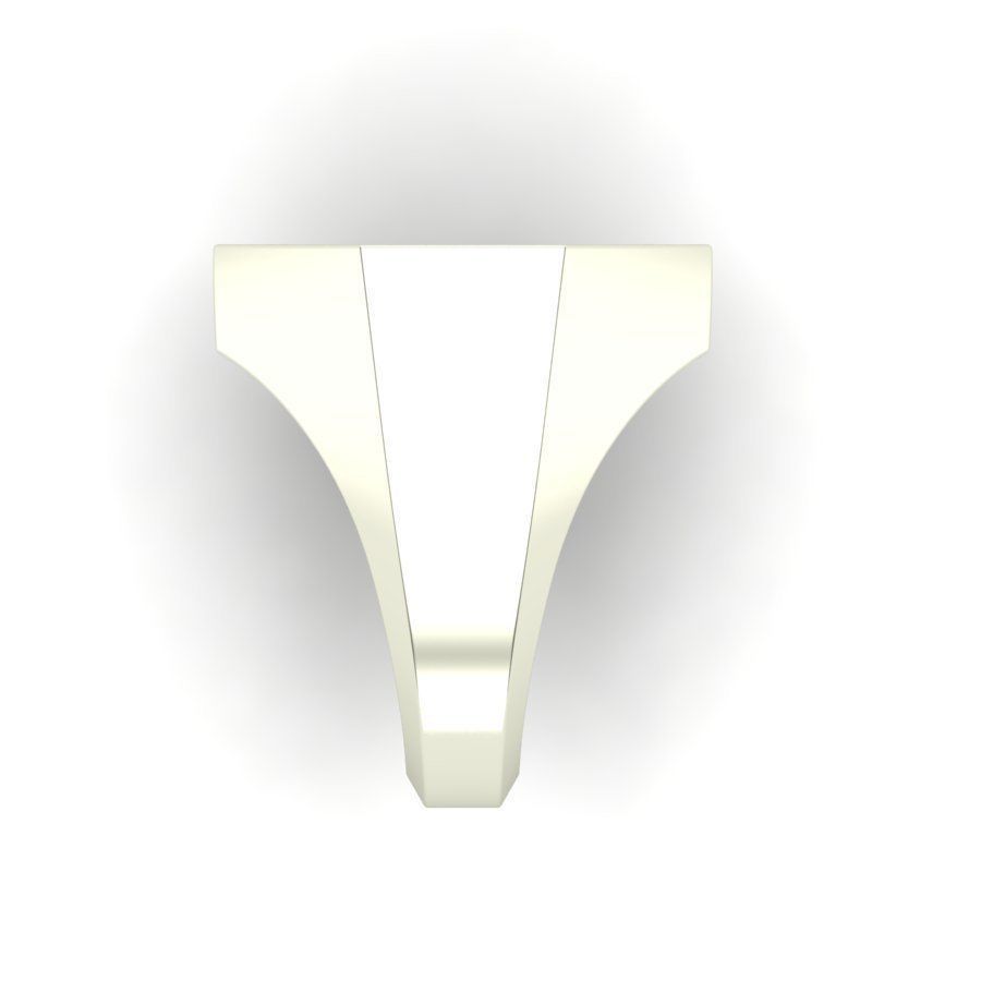 Signet rings set OCTAGON top 3D print model_5