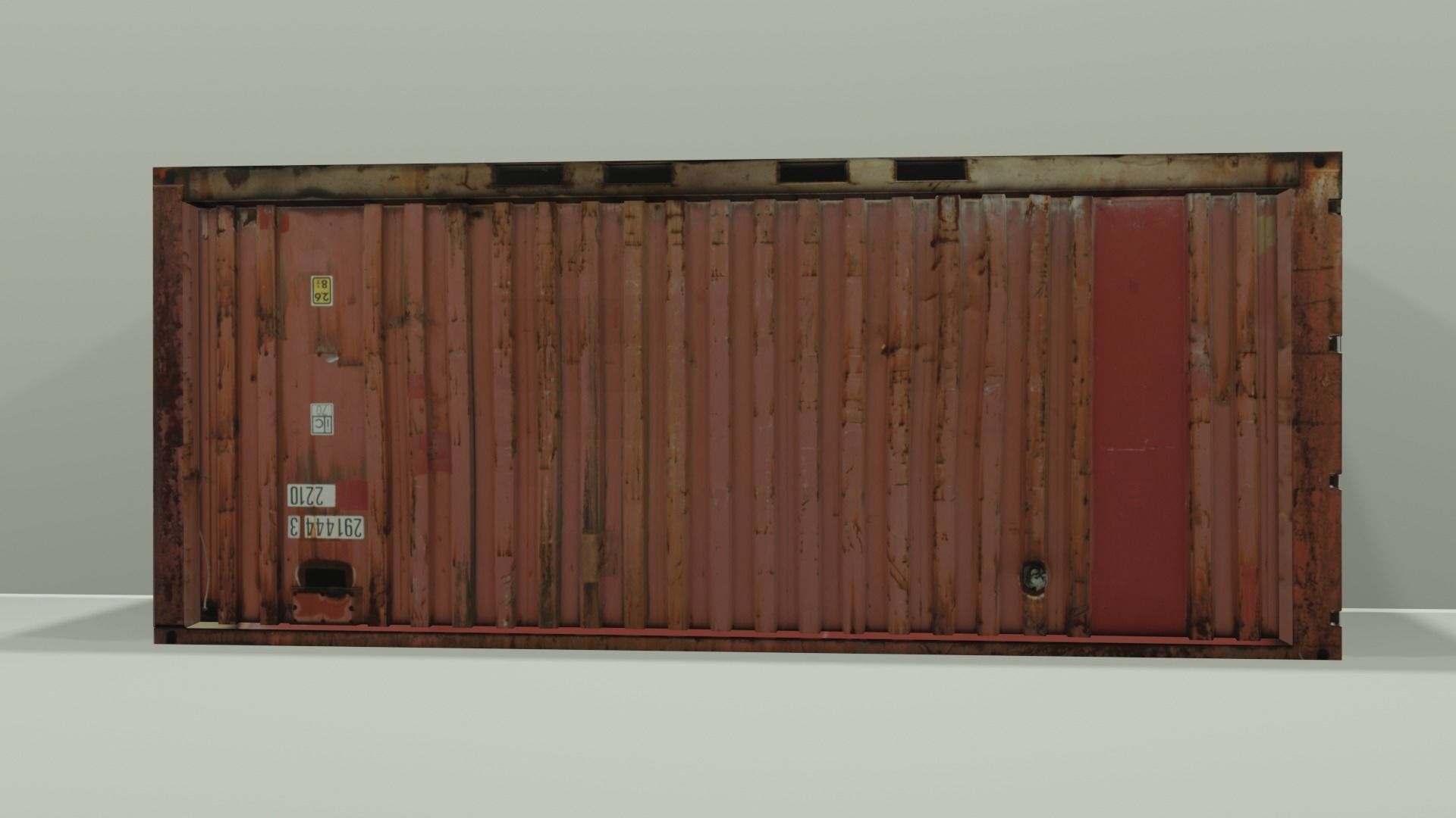 Conteiner for background Free 3D model_2