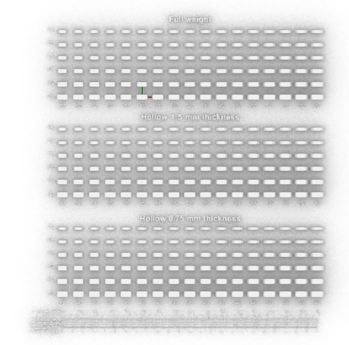 Signet rings set RECTANGLE top 3D print model_1