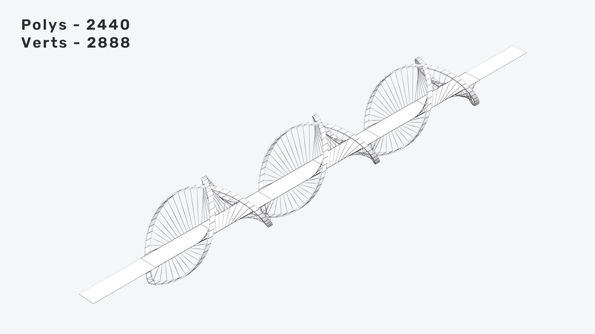 Neon Bridges Low-poly 3D model_34