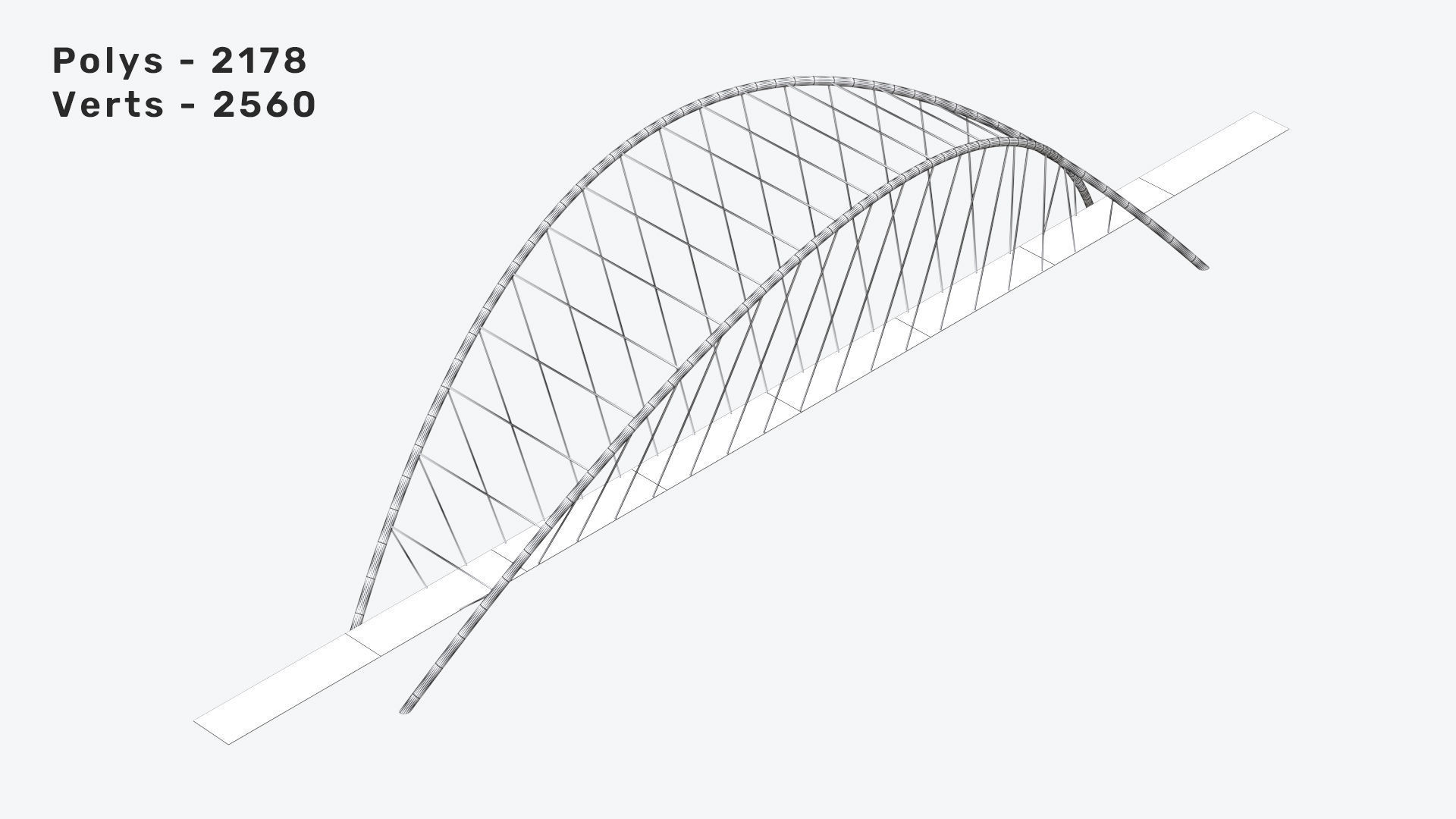 Neon Bridges Low-poly 3D model_35