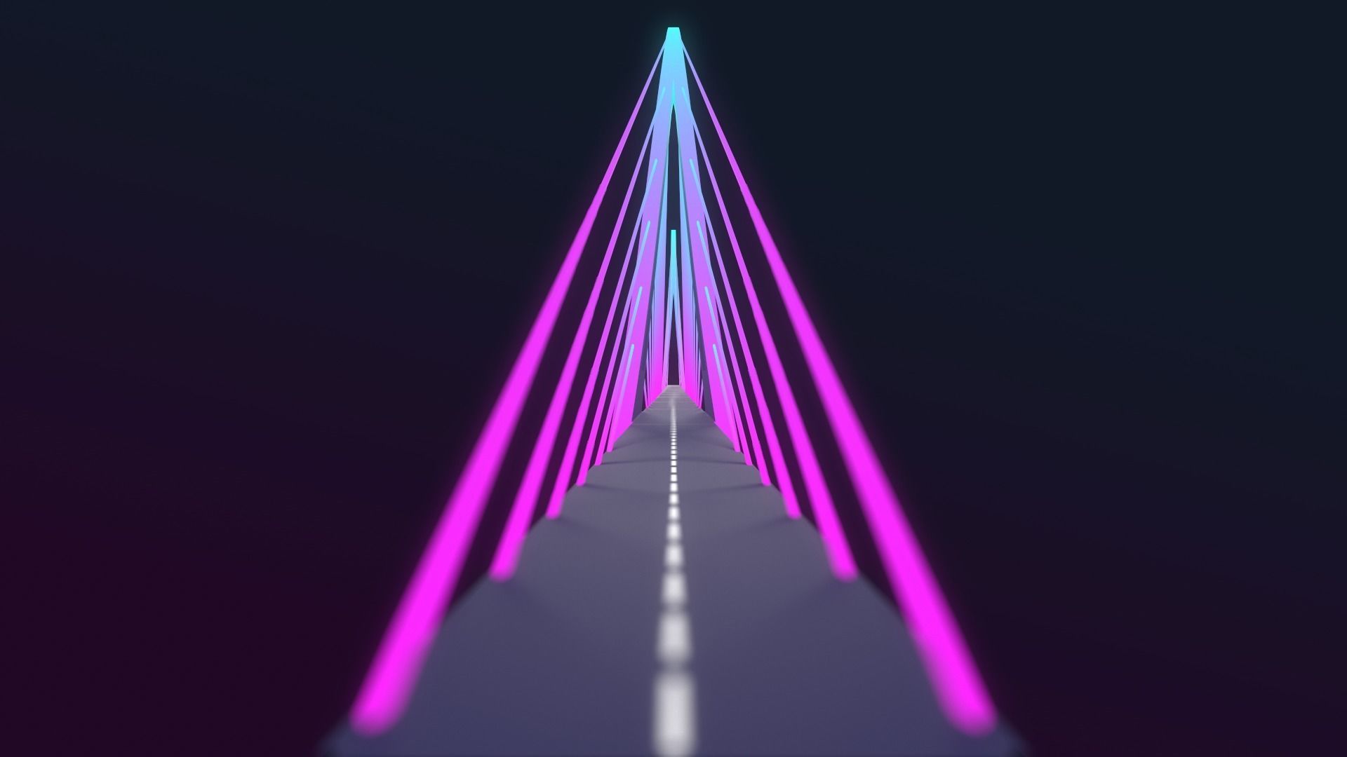 Neon Bridges Low-poly 3D model_30